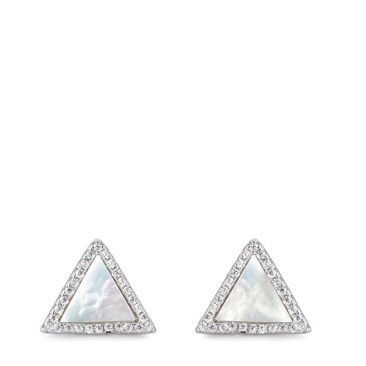 Ohrstecker Silber Zirkonia rhodiniert