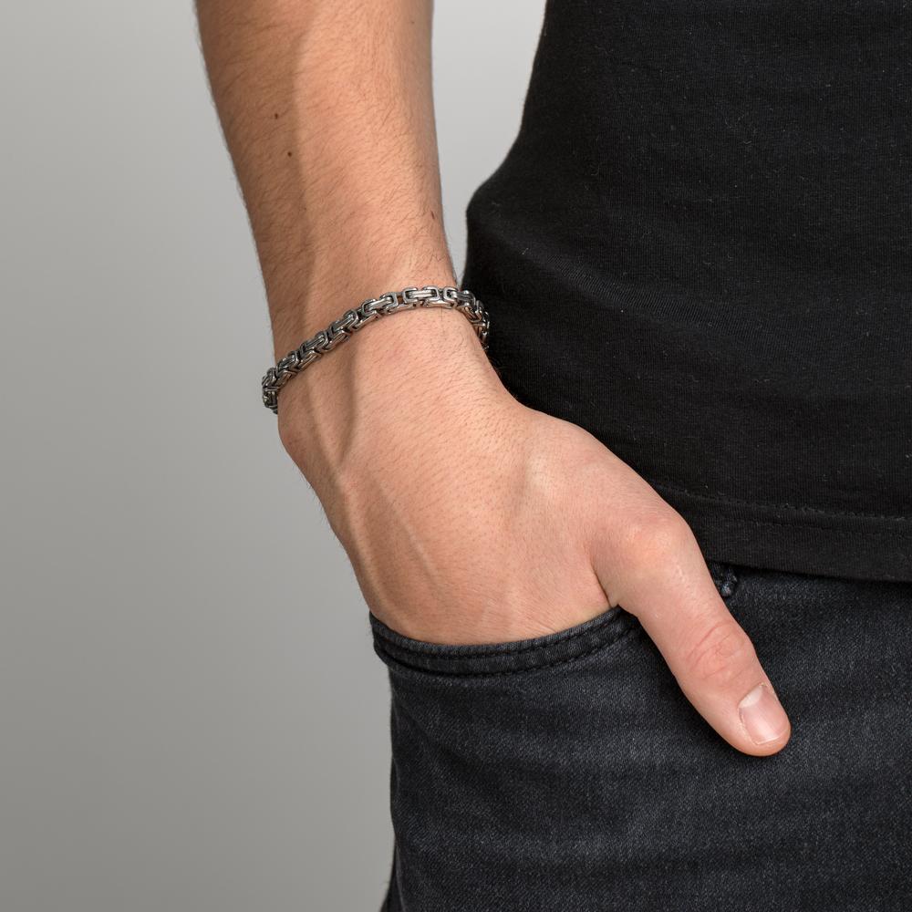 Königsketten Armband Edelstahl 21 cm