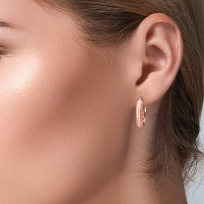 Creolen Silber rosé vergoldet 0.5 Micron