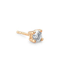 Ohrstecker 1 Stk 750/18 K Gelbgold Diamant 0.25 ct, w-si