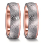 Partnerring 999 Tantal, 585/14 K Rosegold