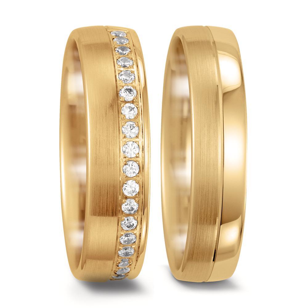 Partnerring 750/18 K Gelbgold