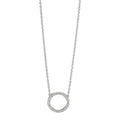 Collier 750/18 K Weissgold Diamanten 0.115 ct, w-si 42 cm Ø10 mm