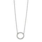 Collier 750/18 K Weissgold Diamanten 0.115 ct, w-si 42 cm Ø10 mm