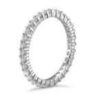 Memory Ring 750/18 K Weissgold Diamanten 0.75 ct, w-si