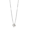 Collier 750/18 K Weissgold Diamant 0.25 ct, w-si 42 cm Ø4 mm