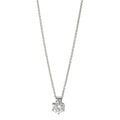 Collier 585/14 K Weissgold Diamant 0.22 ct, w-si 39.5-42 cm verstellbar