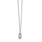 Collier 585/14 K Weissgold Diamant 0.22 ct, w-si 39.5-42 cm verstellbar