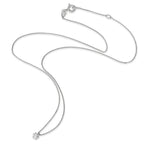 Collier 585/14 K Weissgold Diamant 0.22 ct, w-si 39.5-42 cm verstellbar