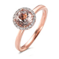 Fingerring 750/18 K Rotgold Morganit