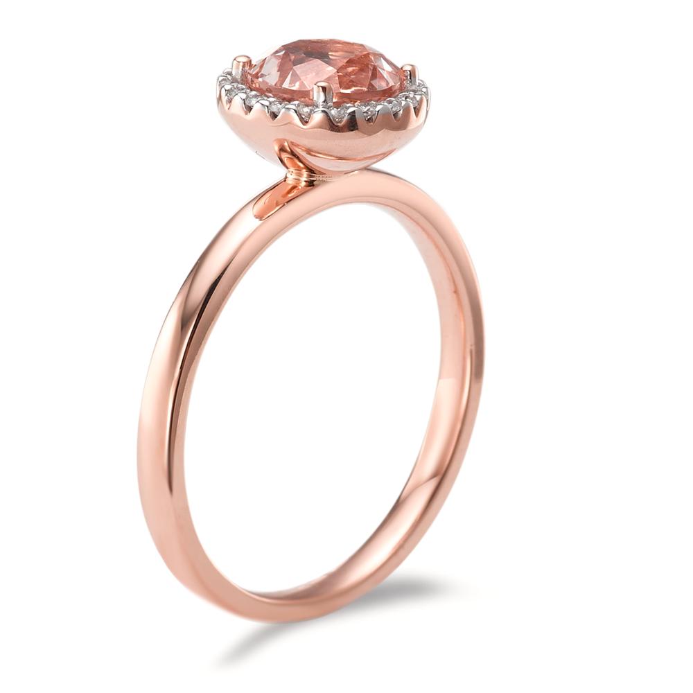 Fingerring 750/18 K Rotgold Morganit