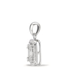 Anhänger 750/18 K Weissgold Diamanten weiss, 0.28 ct, w-si