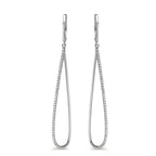 Ohrhänger 750/18 K Weissgold Diamanten 0.29 ct, w-si