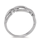 Fingerring 750/18 K Weissgold Diamanten 0.20 ct, Brillantschliff, w-si
