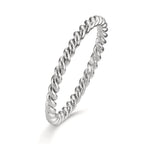 Beisteckring 750/18 K Weissgold