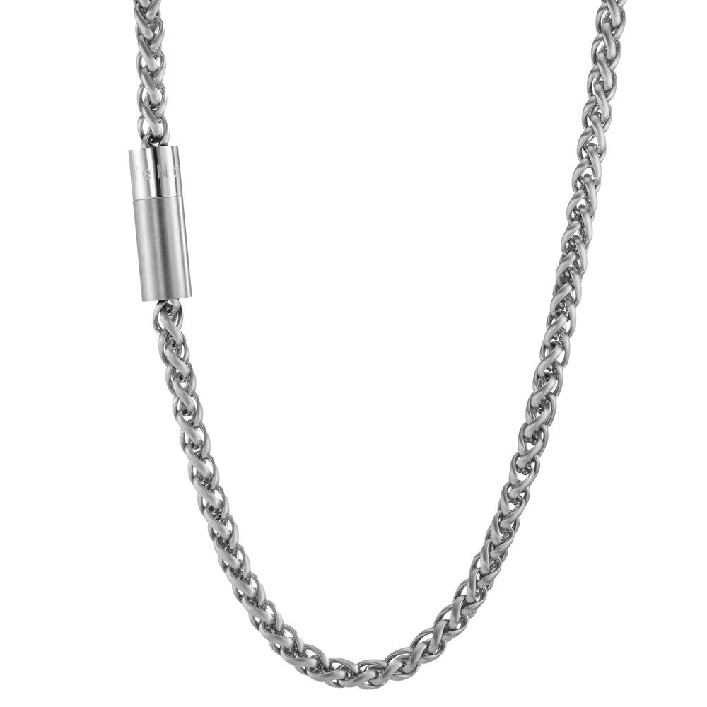 Halskette Heritage aus Edelstahl mit Magnetverschluss in Glanz und Matt, 50cm
