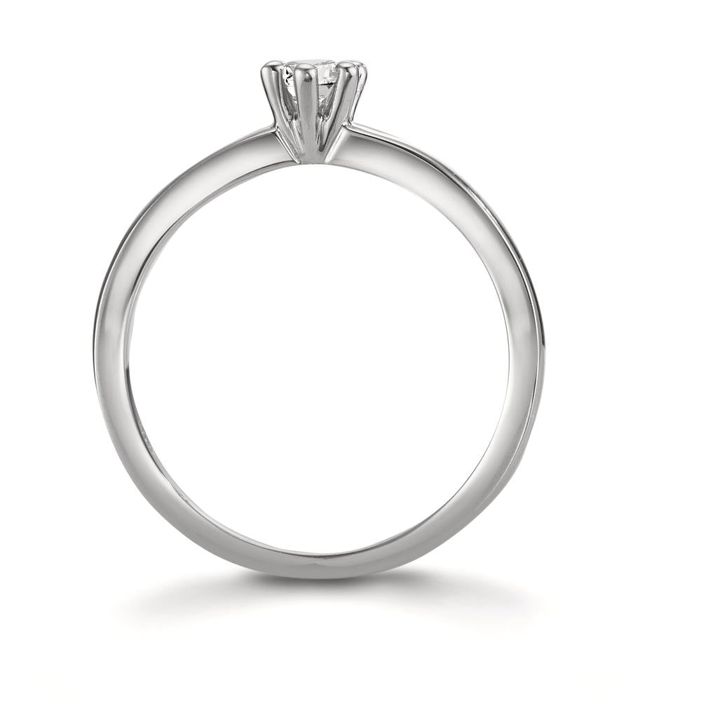 Solitär Ring 950 Platin Diamant 0.15 ct, w-si