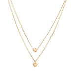 Collier 585/14 K Gelbgold Herz 42-45 cm verstellbar