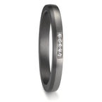 Partnerring 999 Tantal, 950 Platin Diamant 0.035 ct, 5 Steine, w-si
