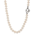 Collier 750/18 K Weissgold Süsswasserzuchtperlen weiss, 5.5 mm 46 cm