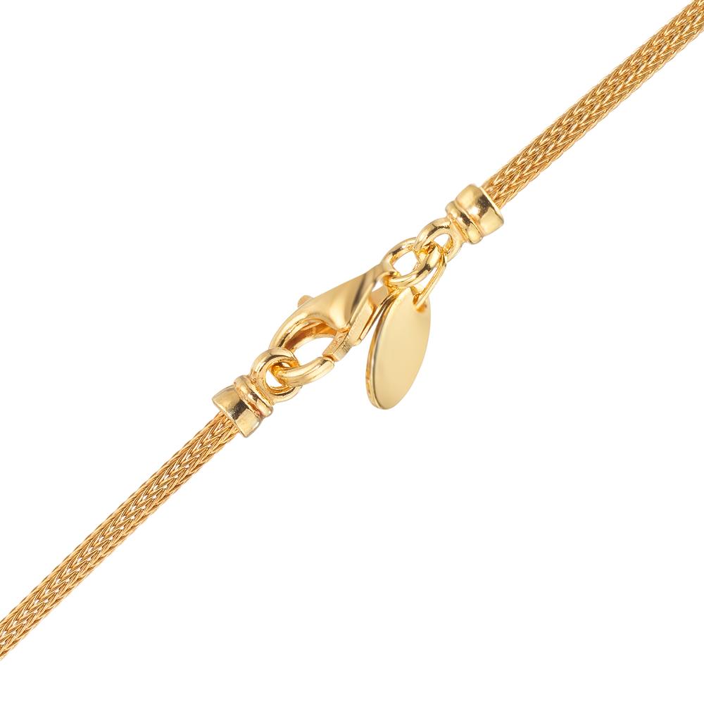 Collier Silber gelb vergoldet Knoten 50 cm