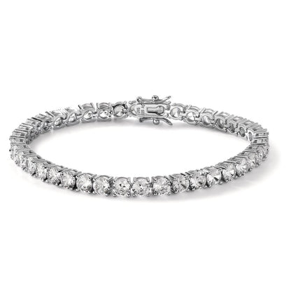 Armband Silber Zirkonia rhodiniert 20 cm