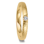 Partnerring 750/18 K Gelbgold Diamant 0.09 ct, w-vsi