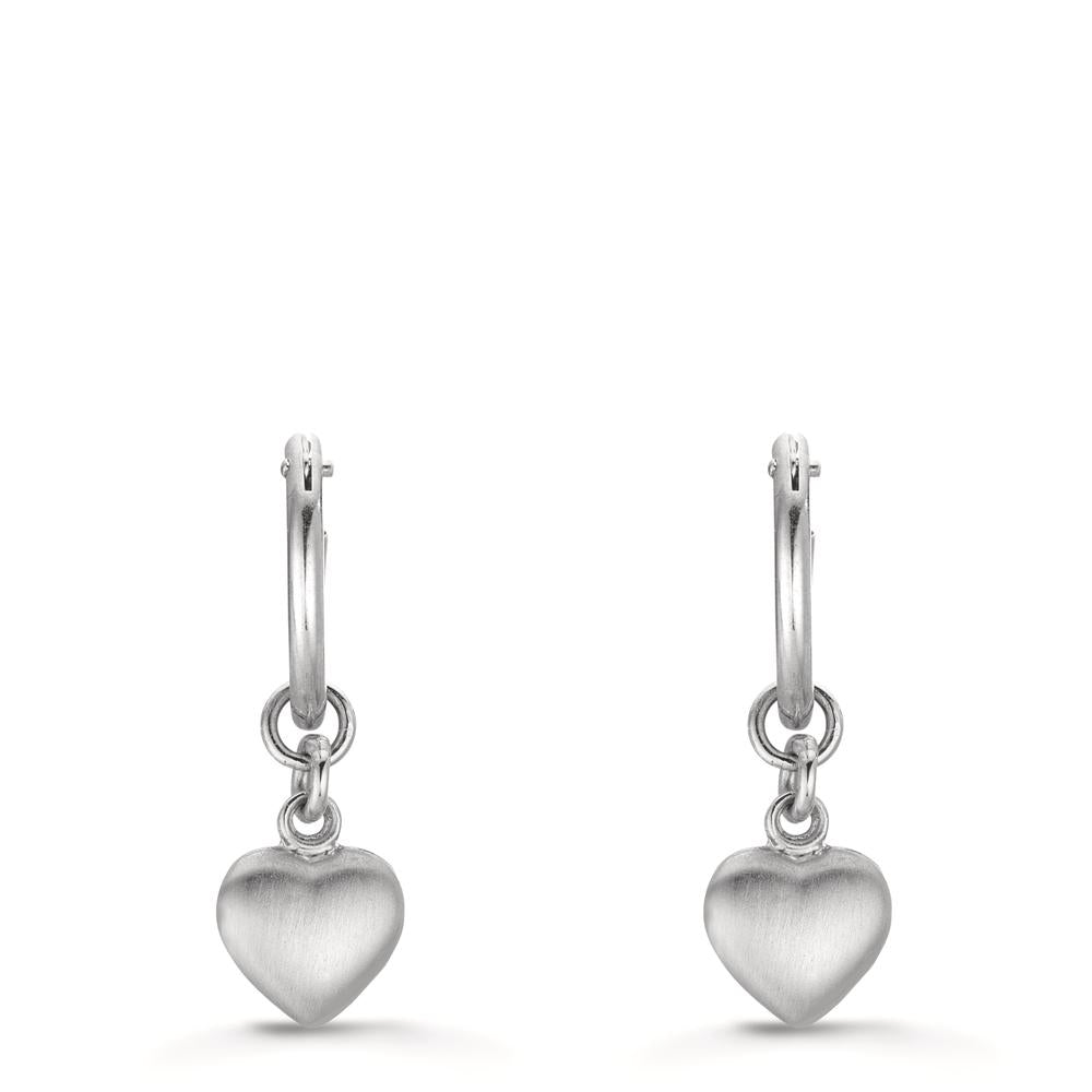 Creole mit Einhänger Silber Herz