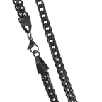 Collier Edelstahl schwarz IP beschichtet 50 cm