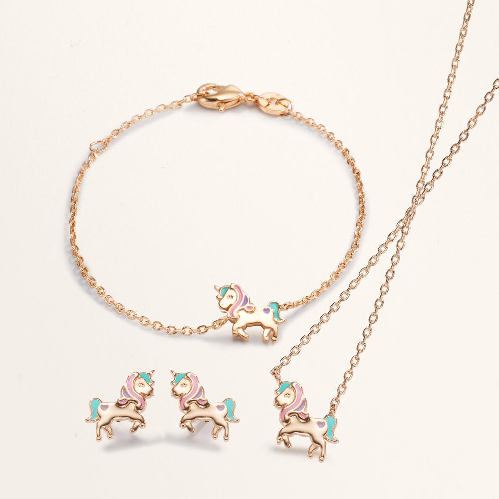 Armband Bronze lackiert Einhorn 13-15 cm verstellbar