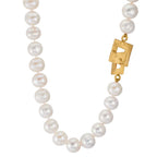 Collier Silber gelb vergoldet Süsswasserzuchtperlen 11-11.5 mm 50 cm