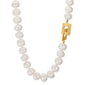 Collier Silber Süsswasserzuchtperlen 10-10.5 mm 52 cm
