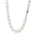 Collier Silber Süsswasserzuchtperlen, 10.5 mm 49 cm