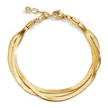 Armband Edelstahl gelb IP beschichtet 17.5-20.5 cm verstellbar