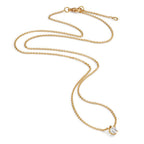 Collier 750/18 K Gelbgold Diamant 0.15 ct, w-si 40-42 cm verstellbar