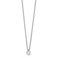 Collier 750/18 K Weissgold Diamant 0.15 ct, w-si 40-42 cm verstellbar
