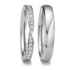 Partnerring 750/18 K Weissgold