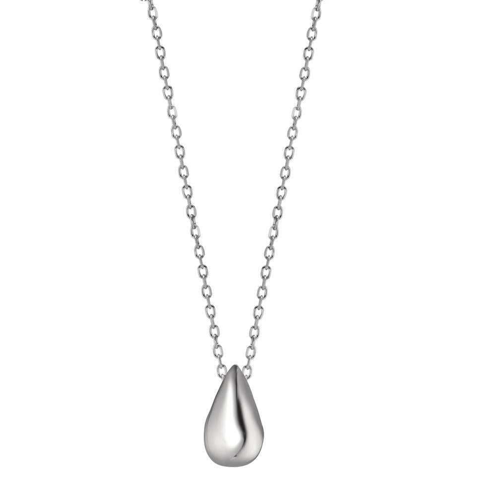 Collier Silber rhodiniert Tropfen 42-45 cm verstellbar