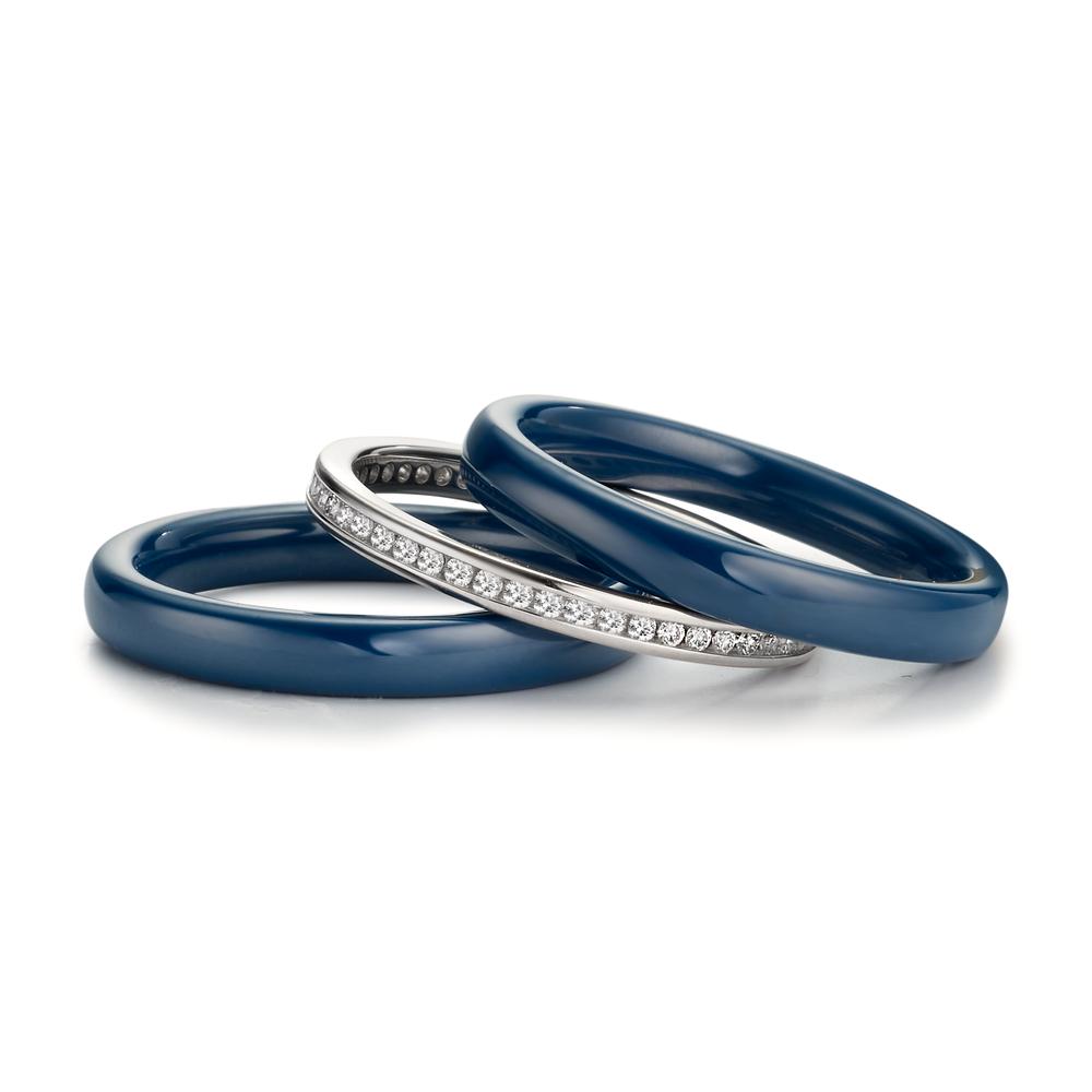 Ringset 3-teilig mit Diamant