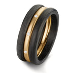 Ringset 3-teilig mit Diamant