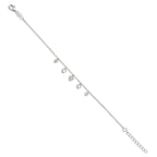 Armband Silber Zirkonia rhodiniert Perlmutt 16-19 cm verstellbar