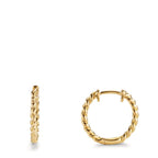 Klappcreolen 750/18 K Gelbgold