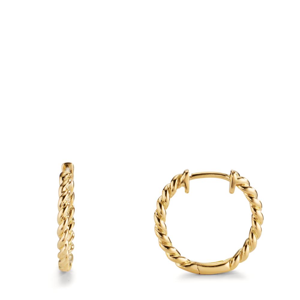 Klappcreolen 750/18 K Gelbgold