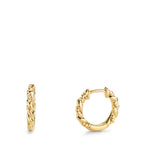 Klappcreolen 750/18 K Gelbgold