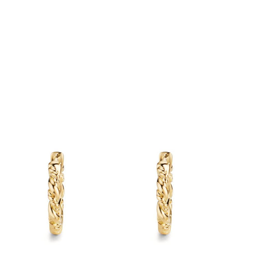 Klappcreolen 750/18 K Gelbgold