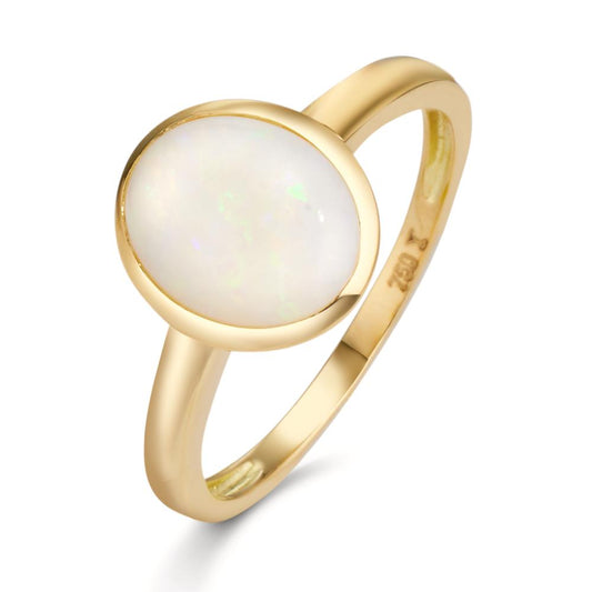 Fingerring 750/18 K Gelbgold Opal