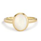 Fingerring 750/18 K Gelbgold Opal