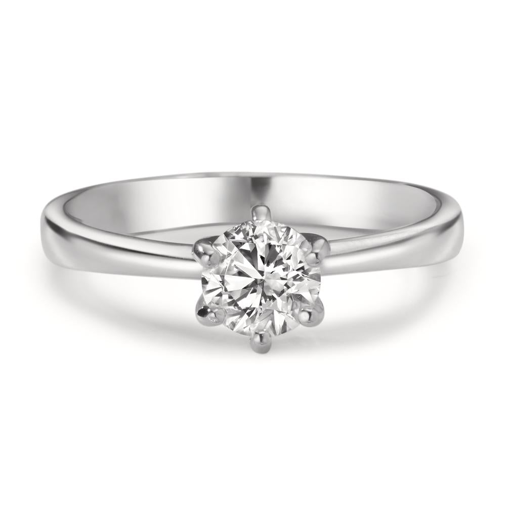 Solitär Ring 750/18 K Weissgold Diamant Lab Grown 0.50 ct, w-si