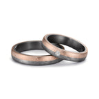 Partnerring 999 Tantal, 585/14 K Rosegold