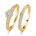 Fingerring Silber Zirkonia vergoldet